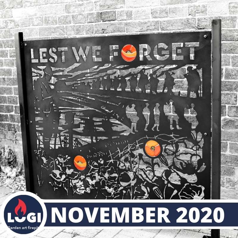 “LEST WE FORGET” – REMEMBRANCE DAY FENCE PANEL - logifirepits