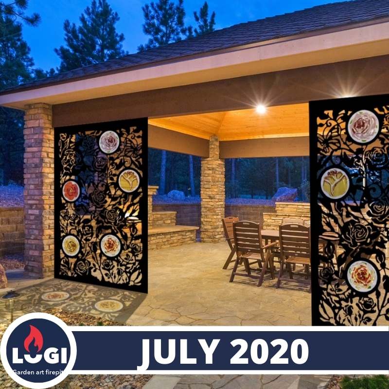 GLASS & METAL PANELS AND SCREENS FOR GAZEBOS, PERGOLAS - logifirepits