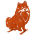 Pomeranian Metal Statue Garden Ornament Home Decoration Gift for Dog Owner