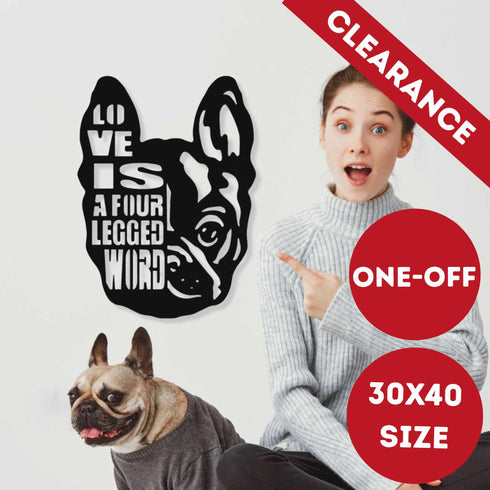 FRENCH BULLDOG BOSTON TERRIER Wall Art Hanging Sign