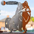 Pomeranian Metal Statue Garden Ornament Home Decoration Gift for Dog Owner