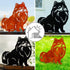 Pomeranian Metal Statue Garden Ornament Home Decoration Gift for Dog Owner