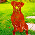 Jack Russell Terrier Metal Statue Dog Garden Ornament Home Decoration Gift