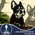 French Bulldog Dog Loss Boston Terrier Garden Memorial Stone Statue Ornament