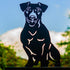 Jack Russell Terrier Metal Statue Dog Garden Ornament Home Decoration Gift