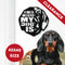 DACHSHUND Wall Art Hanging Sign