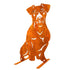 Jack Russell Terrier Metal Statue Dog Garden Ornament Home Decoration Gift