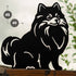 Pomeranian Metal Statue Garden Ornament Home Decoration Gift for Dog Owner
