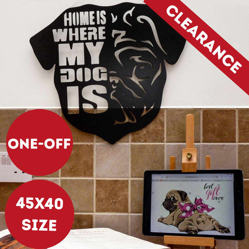 PUG Wall Art Hanging Sign