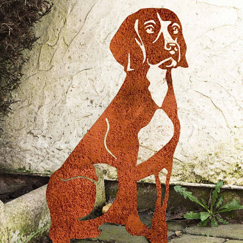 Beagle Sculpture Dog Lover Owner Gift Garden Ornament