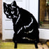 Black Cat Lover Owner Gift Sculpture Garden Ornament