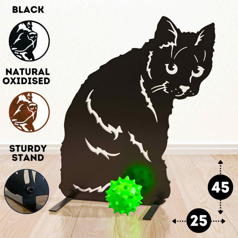 Black Cat Loss Garden Ornament Memorial Personalised Statue