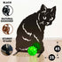 Black Cat Lover Owner Gift Sculpture Garden Ornament