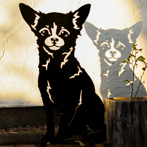 Chihuahua Sculpture Dog Lover Owner Gift Garden Ornament