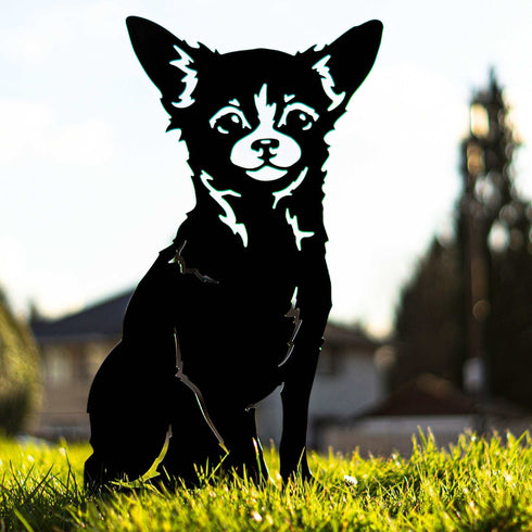 Chihuahua Sculpture Dog Lover Owner Gift Garden Ornament