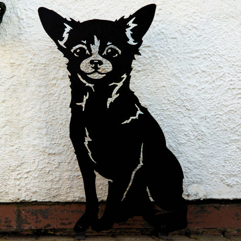 Chihuahua Sculpture Dog Lover Owner Gift Garden Ornament