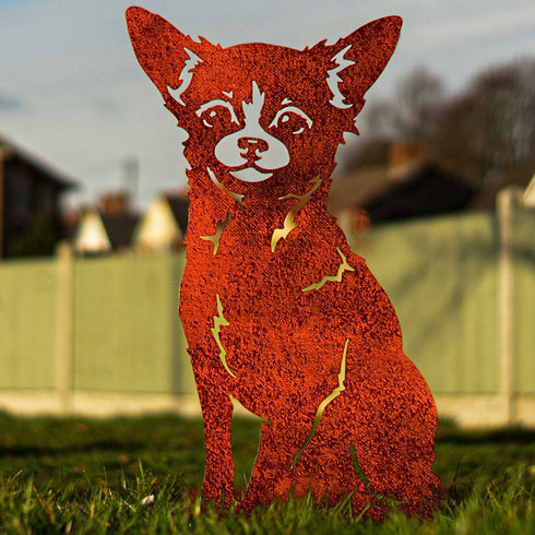 Chihuahua Sculpture Dog Lover Owner Gift Garden Ornament