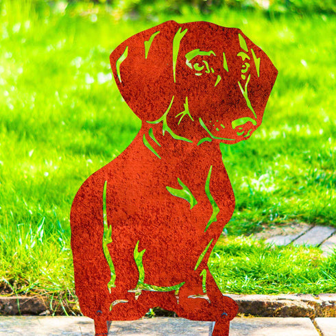 Dachshund Sculpture Dog Lover Owner Gift Garden Ornament