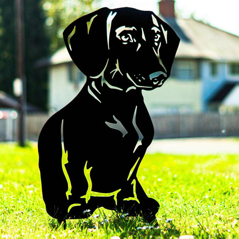 Dachshund Dog Loss Garden Ornament Memorial Personalised Statue