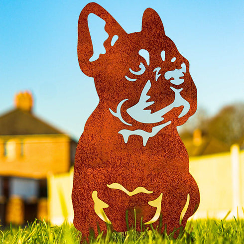 French Bulldog Dog Loss Garden Ornament Memorial Personalised