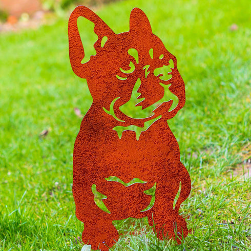 French Bulldog Statue Boston Terrier Garden Ornament Dog Lover Owner Gift