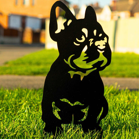 French Bulldog Statue Boston Terrier Garden Ornament Dog Lover Owner Gift