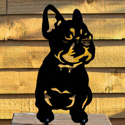 French Bulldog Statue Boston Terrier Garden Ornament Dog Lover Owner Gift