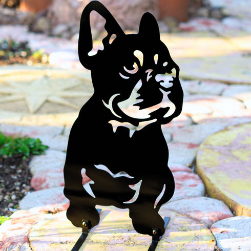 French Bulldog Dog Loss Garden Ornament Memorial Personalised
