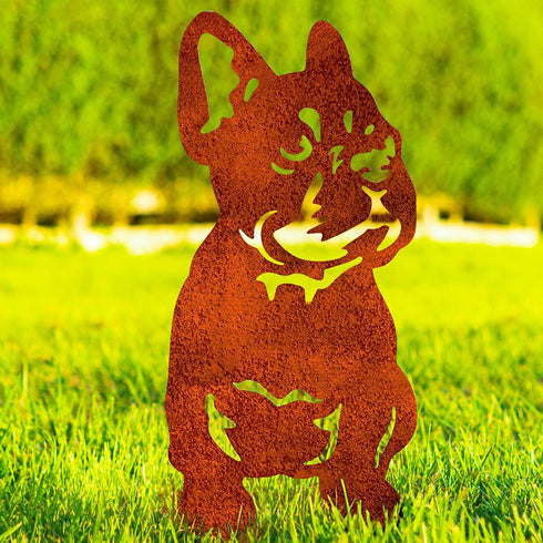 French Bulldog Dog Loss Garden Ornament Memorial Personalised