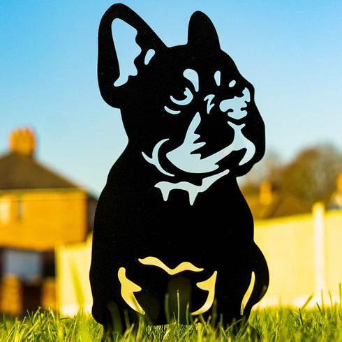 French Bulldog Dog Loss Garden Ornament Memorial Personalised