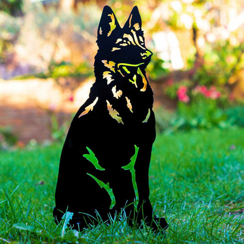 German Shepherd Alsatian Dog Loss Garden Ornament Memorial