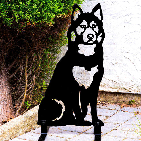 Husky Malamute Dog Loss Memorial Statue Personalised Sculpture