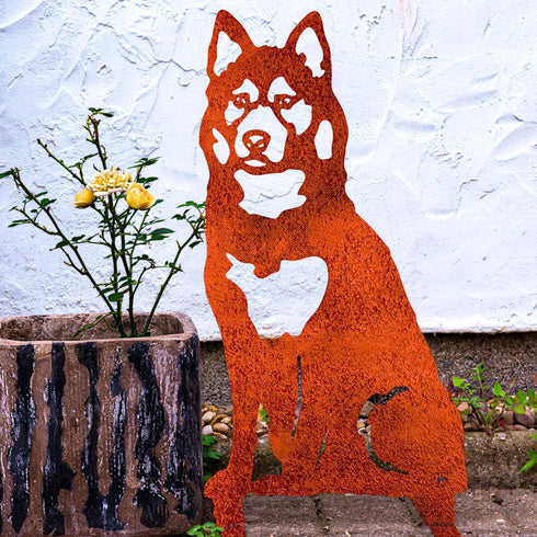 Husky Malamute Dog Loss Memorial Statue Personalised Sculpture