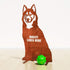 Husky Malamute Sculpture Dog Lover Owner Gift Garden Ornament