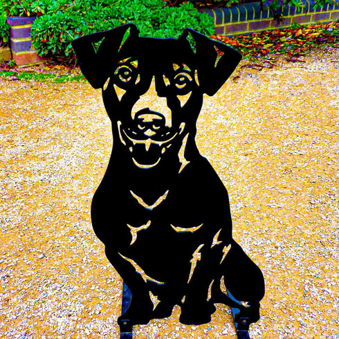 Jack Russell Terrier Sculpture Dog Lover Owner Gift Garden Ornament