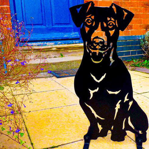 Jack Russell Terrier Sculpture Dog Lover Owner Gift Garden Ornament