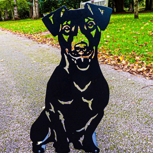 Jack Russell Terrier Sculpture Dog Lover Owner Gift Garden Ornament