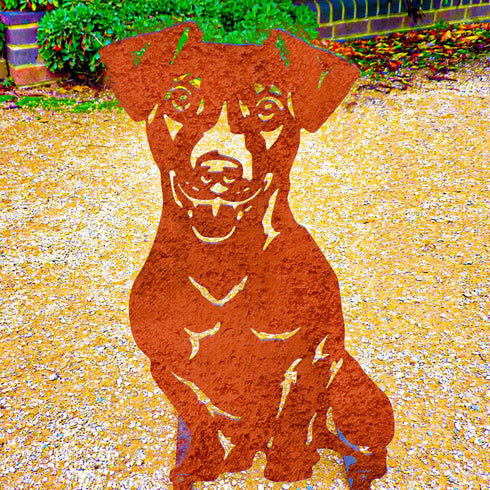 Jack Russell Terrier Sculpture Dog Lover Owner Gift Garden Ornament