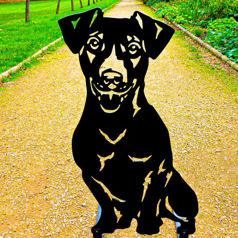 Jack Russell Terrier Dog Loss Garden Ornament Memorial Personalised Statue