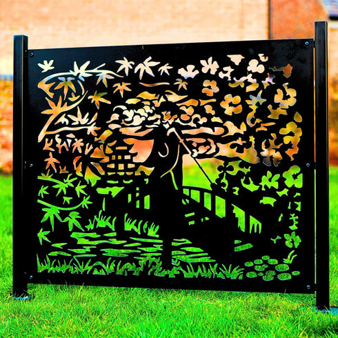 Steel Fence Screens Privacy Balcony Deck Steel Panels Railing Metal Decorative Screens