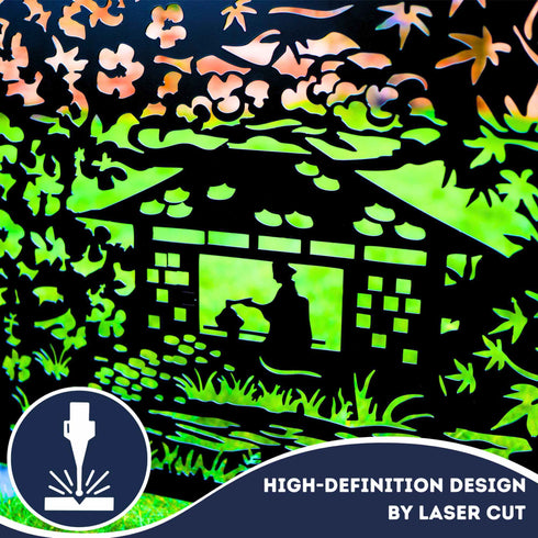 Japanese Gardens Decorative Metal Garden Fencing Screens