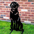 Black Labrador Sculpture Dog Lover Owner Gift Garden Ornament