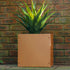 Metal Garden Square Planter 35cm Steel Outdoor Plant Pot Durable Raised Flower Bed 35 L