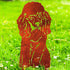 Poodle Sculpture Dog Lover Owner Gift Garden Ornament
