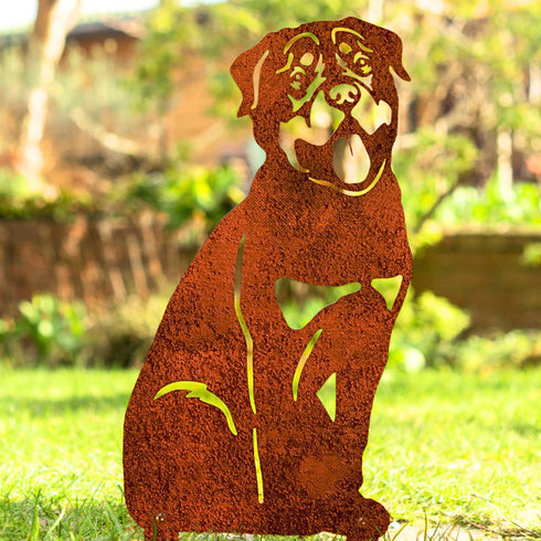 Rottweiler Dog Loss Garden Ornament Memorial Personalised Statue