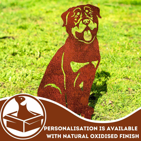 Rottweiler Sculpture Dog Lover Owner Gift Garden Ornament