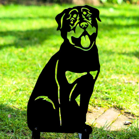 Rottweiler Sculpture Dog Lover Owner Gift Garden Ornament