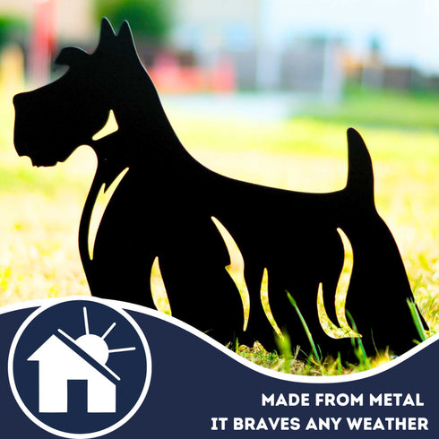 Scottish Terrier Dog Loss Garden Ornament Memorial Personalised Statue