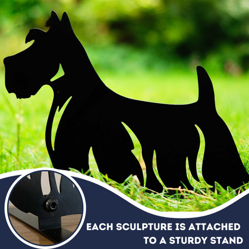 Scottish Terrier Dog Loss Garden Ornament Memorial Personalised Statue