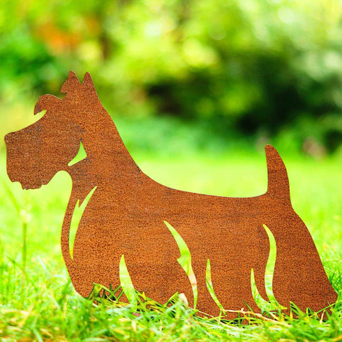Scottish Terrier Dog Loss Garden Ornament Memorial Personalised Statue
